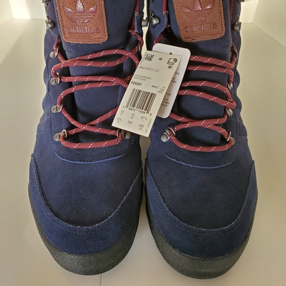 New Men's Adidas Jake Blauvelt Boot 2.0 Suede Blue Size 8 - Picture 6 of 6